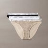 Bikini com logótipo Icon, embalagem de 3