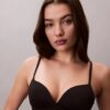 Bikini de cintura alta elástico em Microfiber com Monogram gráfico