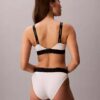 Bikini de cintura alta elástico em Microfiber com Monogram gráfico Bikini de cintura alta elástico em Microfiber com Monogram gráfico
