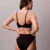 Bikini de cintura alta elástico em Microfiber com Monogram gráfico