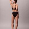 Bikini de cintura alta elástico em Microfiber com Monogram gráfico