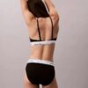 Bikini de cintura alta em algodão e Modal Icon
