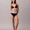 Bikini de cintura alta em algodão e Modal Icon