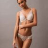 Bikini de renda floral preta CK Black Bikini de renda floral preta CK Black