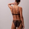 Bikini de renda floral preta CK Black Bikini de renda floral preta CK Black