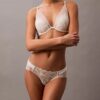 Bikini de renda floral preta CK Black Bikini de renda floral preta CK Black