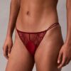 Bikini de renda floral preta da CK Black