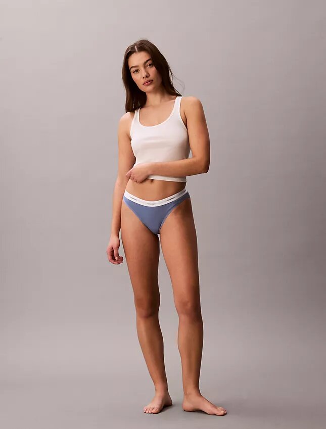 Bikini em malha Cotton Stretch de algodão Bikini em malha Cotton Stretch de algodão