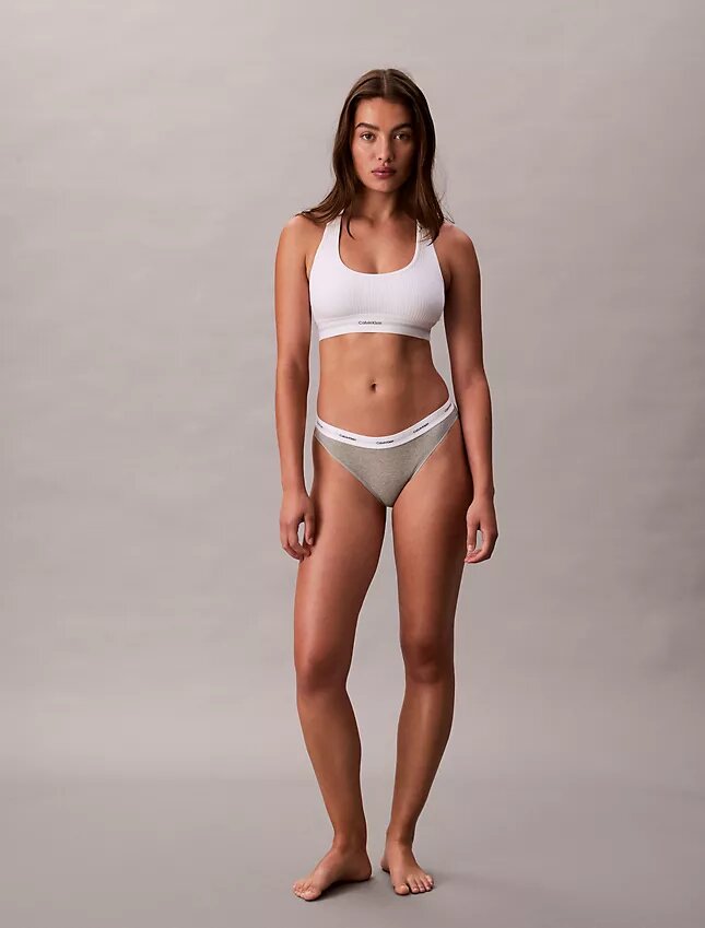 Bikini em malha Cotton Stretch de algodão Bikini em malha Cotton Stretch de algodão