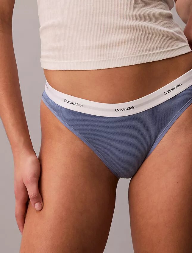 Bikini em malha Cotton Stretch de algodão Bikini em malha Cotton Stretch de algodão