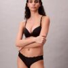 Bikini em microfibra elástica com renda