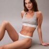 Bikini fio dental em malha elástica de algodão Bikini fio dental em malha elástica de algodão