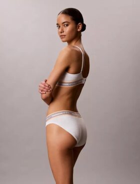 Bikini Icon em Algodão e Modal às Riscas