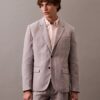 Blazer clássico em mistura de linho