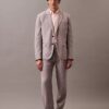 Blazer clássico em mistura de linho