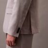 Blazer clássico em mistura de linho