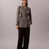 Blazer com cinto elástico