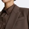 Blazer de sarja de lã