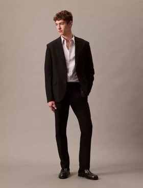 Blazer elástico requintado