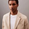 Blazer em mistura de linho