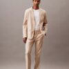 Blazer em mistura de linho