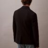 Blazer justo em gabardine de lã