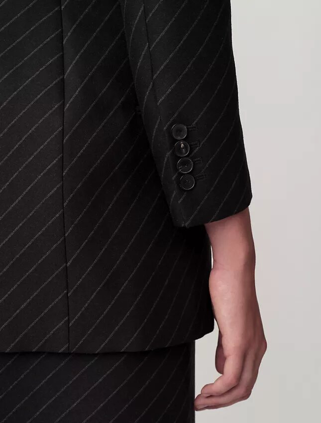 Blazer Parker sem gola Blazer Parker sem gola
