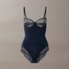 Body sensual em renda elástica