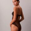 Bodys de renda floral CK Black