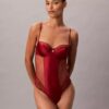 Bodys de renda floral CK Black Bodys de renda floral CK Black
