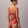 Bodys de renda floral CK Black Bodys de renda floral CK Black