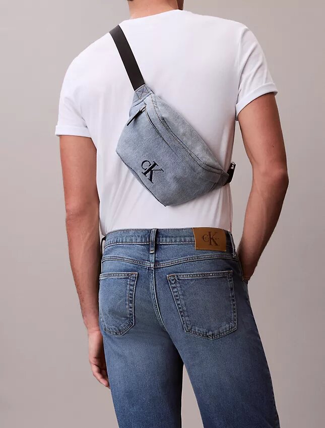 Bolsa de cintura em Denim Bolsa de cintura em Denim