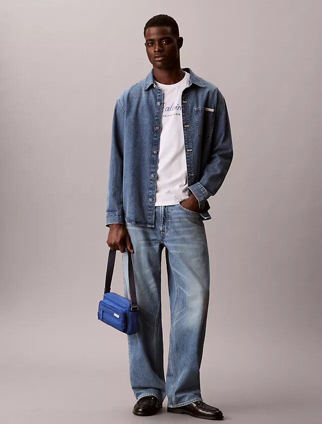 Bolsa de câmera em Denim Bolsa de câmera em Denim