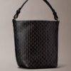 Bolsa tipo balde pequena com logótipo em todo o tecido e bolsa interior Bolsa tipo balde pequena com logótipo em todo o tecido e bolsa interior