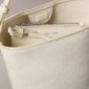 Bolsa tipo balde pequena com logótipo em todo o tecido e bolsa interior