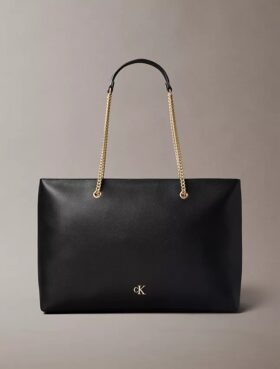 Bolsa Tote com Alça de Corrente e Ferragens Clássicas