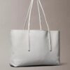 Bolsa Tote com Logótipo Emblemático em Toda a Superfície e Bolsa Bolsa Tote com Logótipo Emblemático em Toda a Superfície e Bolsa