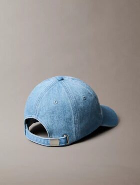 Boné de basebol em Denim com logótipo Monogram