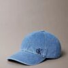 Boné de basebol em Denim desbotado com logótipo bordado Boné de basebol em Denim desbotado com logótipo bordado