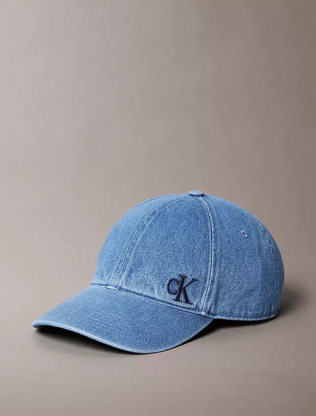 Boné de basebol em Denim desbotado com logótipo bordado Boné de basebol em Denim desbotado com logótipo bordado