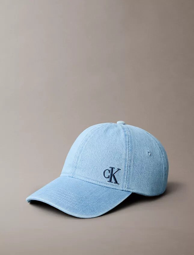 Boné de basebol em Denim desbotado com logótipo bordado Boné de basebol em Denim desbotado com logótipo bordado