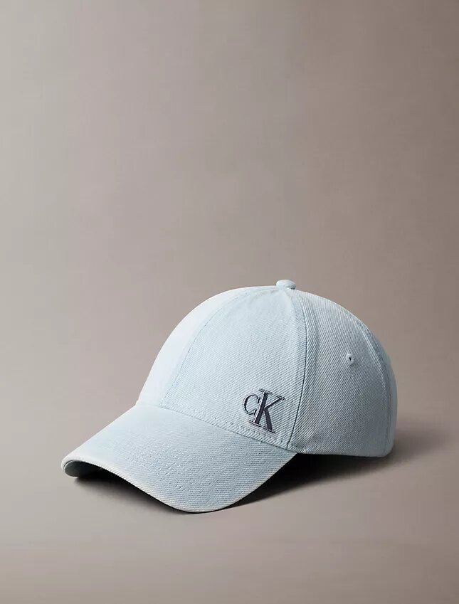 Boné de basebol em Denim desbotado com logótipo bordado Boné de basebol em Denim desbotado com logótipo bordado
