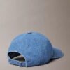 Boné de basebol em Denim desbotado com logótipo bordado Boné de basebol em Denim desbotado com logótipo bordado