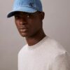 Boné de basebol em Denim desbotado com logótipo bordado Boné de basebol em Denim desbotado com logótipo bordado