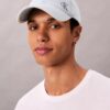 Boné de basebol em Denim desbotado com logótipo bordado Boné de basebol em Denim desbotado com logótipo bordado