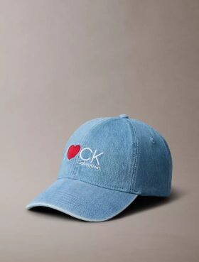 Boné de Denim com grafismo «I Love Ck» Boné de Denim com grafismo «I Love Ck»