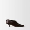 Bota de cano curto em pele Anna