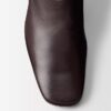 Bota de cano curto em pele Anna