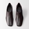 Bota de cano curto em pele Anna