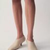 Bota de cano curto em pele Anna